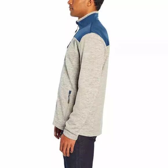 Orvis Men's Bonded Mesh Full-Zip Jacket, Light Gray, XL - Picture 2 of 5